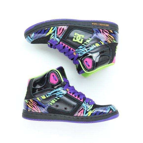 rainbow dc high tops